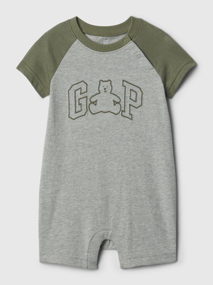 

Короткий комбинезон с логотипом Gap, серый
