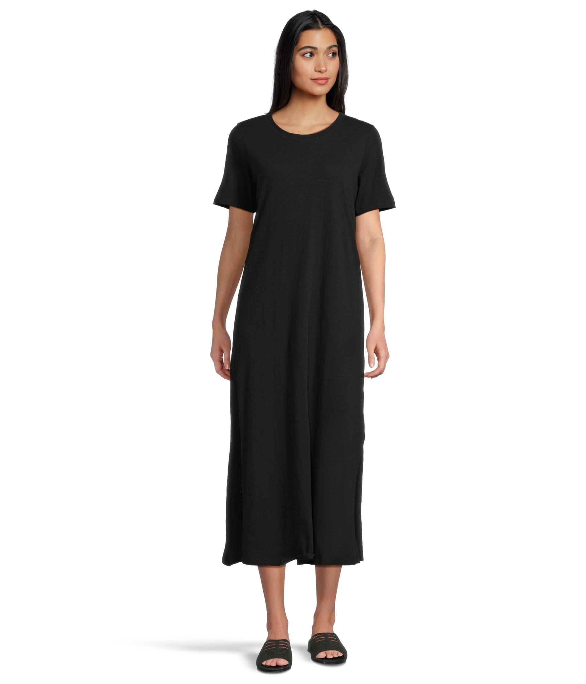 

Платье Eileen Fisher Crew Neck Dress, черный