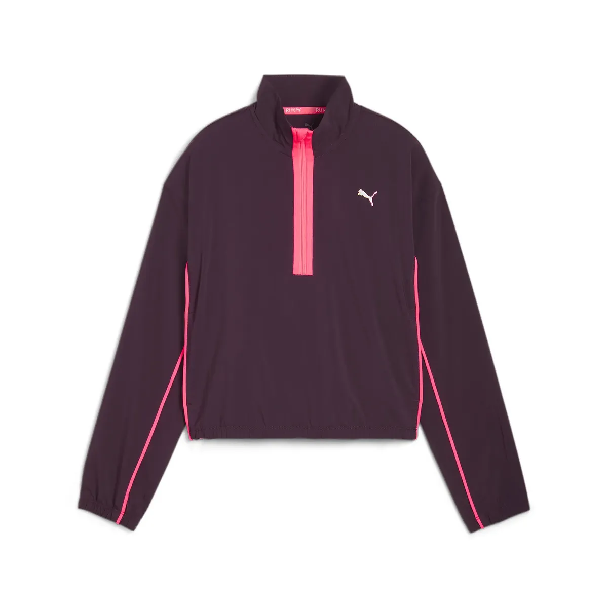 

Куртка для бега PUMA "Run For Her Woven Top с молнией до половины" для женщин ", фиолетовый