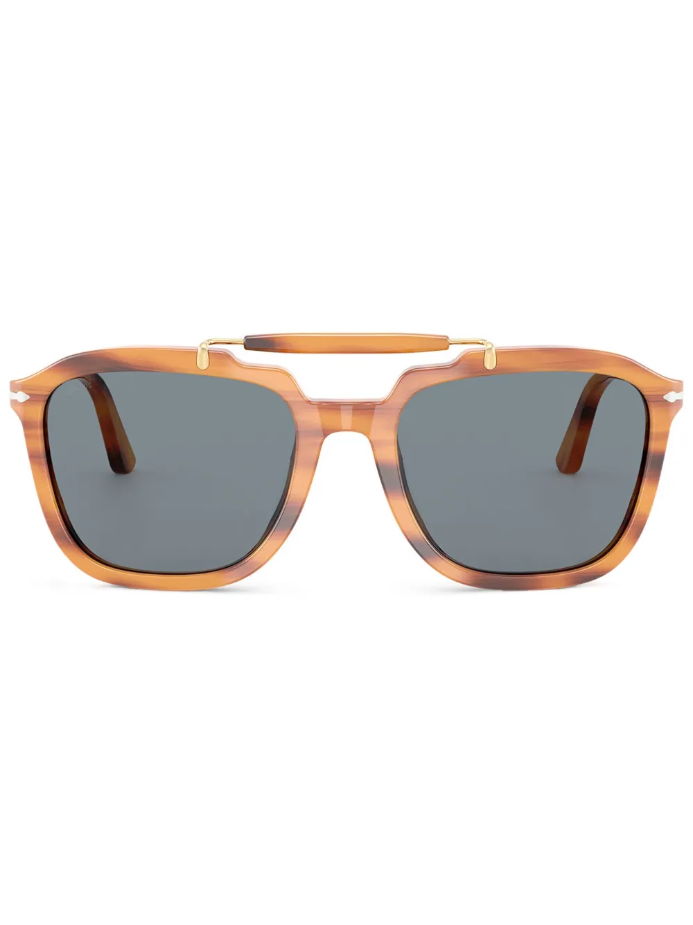 

Солнцезащитные очки в квадратной оправе Persol, коричневый