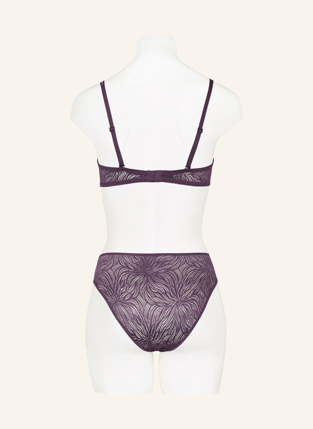 Бюстгальтер с чашками sheer marquisette Calvin Klein, темно-фиолетовый — фото 3