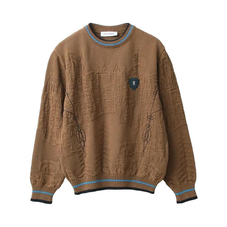 

Топ Kiko Kostadinov Fitz Knit Jumper 'Russet Brown/Black/Cerulean'