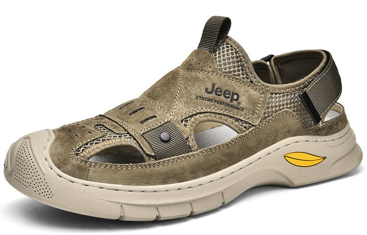 Jeep Мужские треккинговые туфли River цвета хаки, цвет Khaki — фото 4