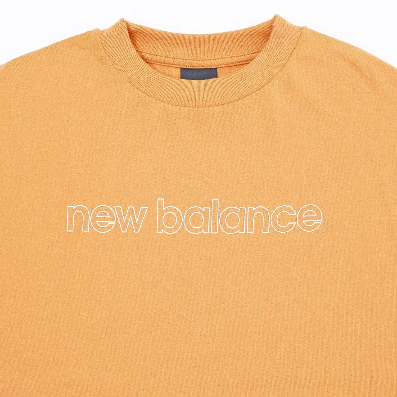 Футболка с коротким рукавом NB DRY с линейным логотипом, из хлопка New Balance, DAP Dried Apricots — фото 3