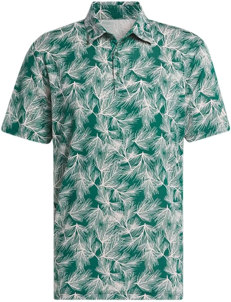 

Adidas мужская поло Ultimate365 с сетчатым принтом