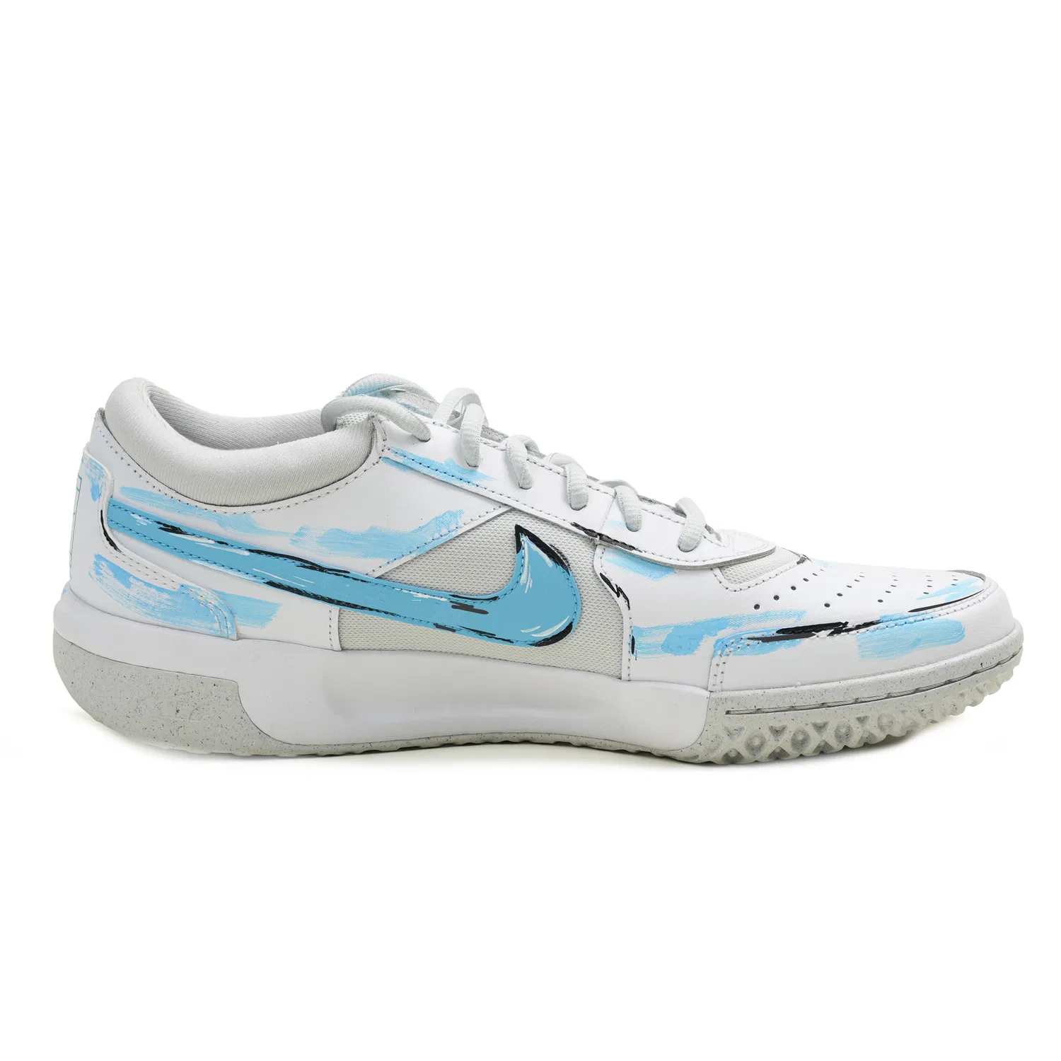 Кроссовки теннисные Nike Court Lite 3 Air Zoom White Blue — фото 3