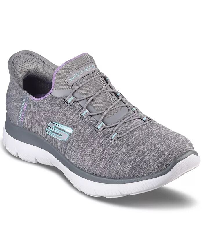 

Женские слипоны: Summits — повседневные кроссовки Dazzling Haze от Finish Line Skechers, серый