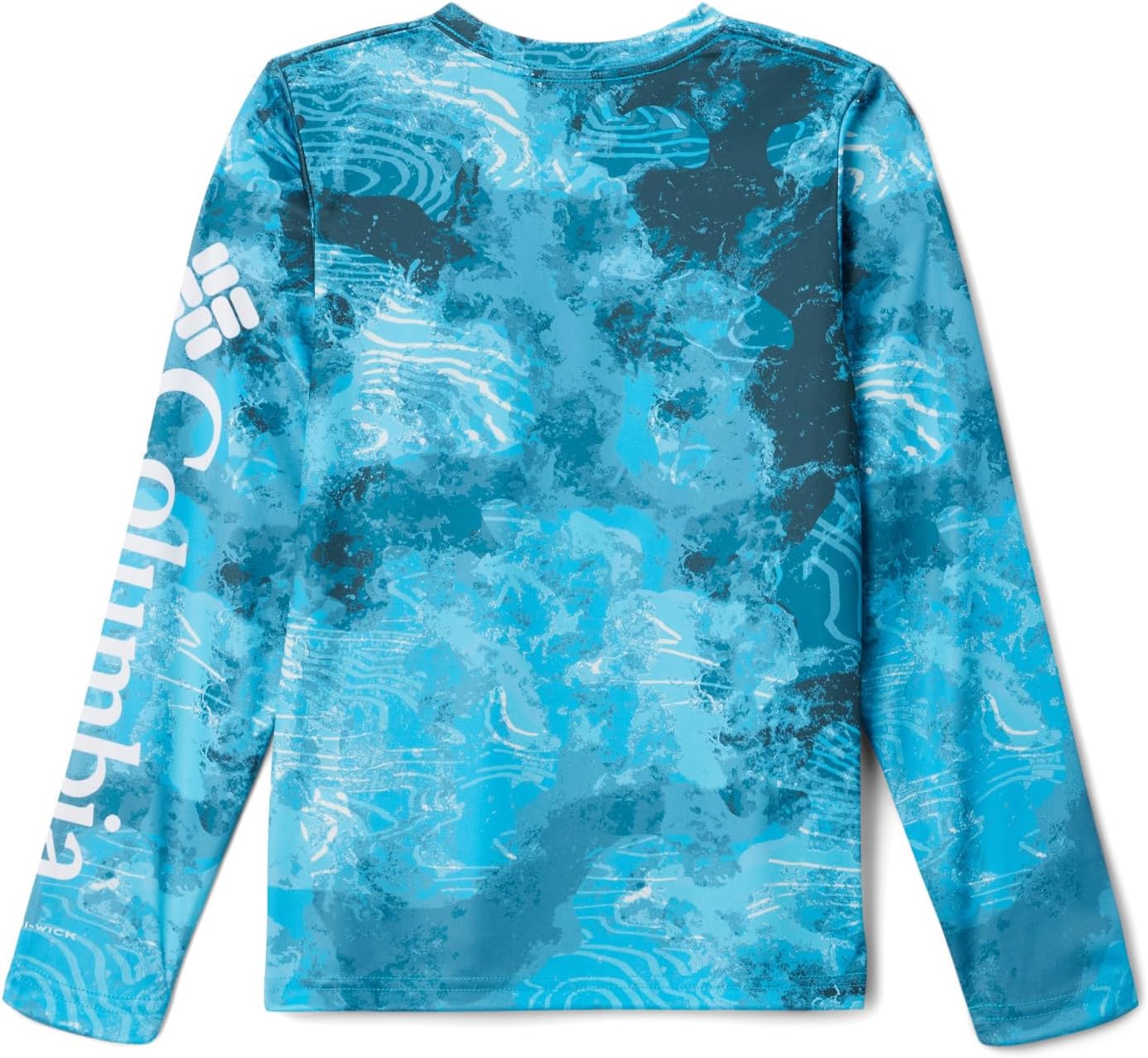 Columbia Boys Super Terminal Tackle Long Sleeve, Ocean Blue Deepwaters Camo — фото 2