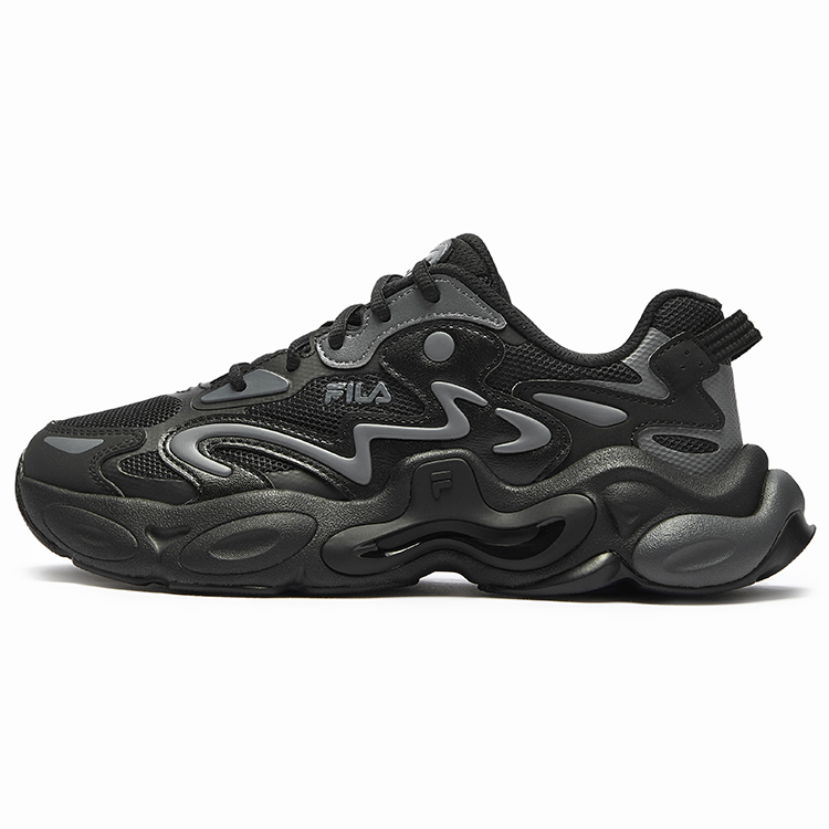

Amber Shoes Легкие амортизирующие низкие детские кроссовки для бега FILA KIDS, черный/серый