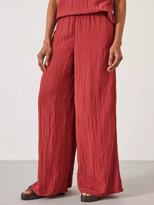 

Брюки HUSH Mabel Fluid Wide Leg, цвет rust