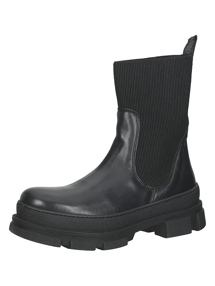 Сапоги женские Steve Madden кожаные короткие, черный