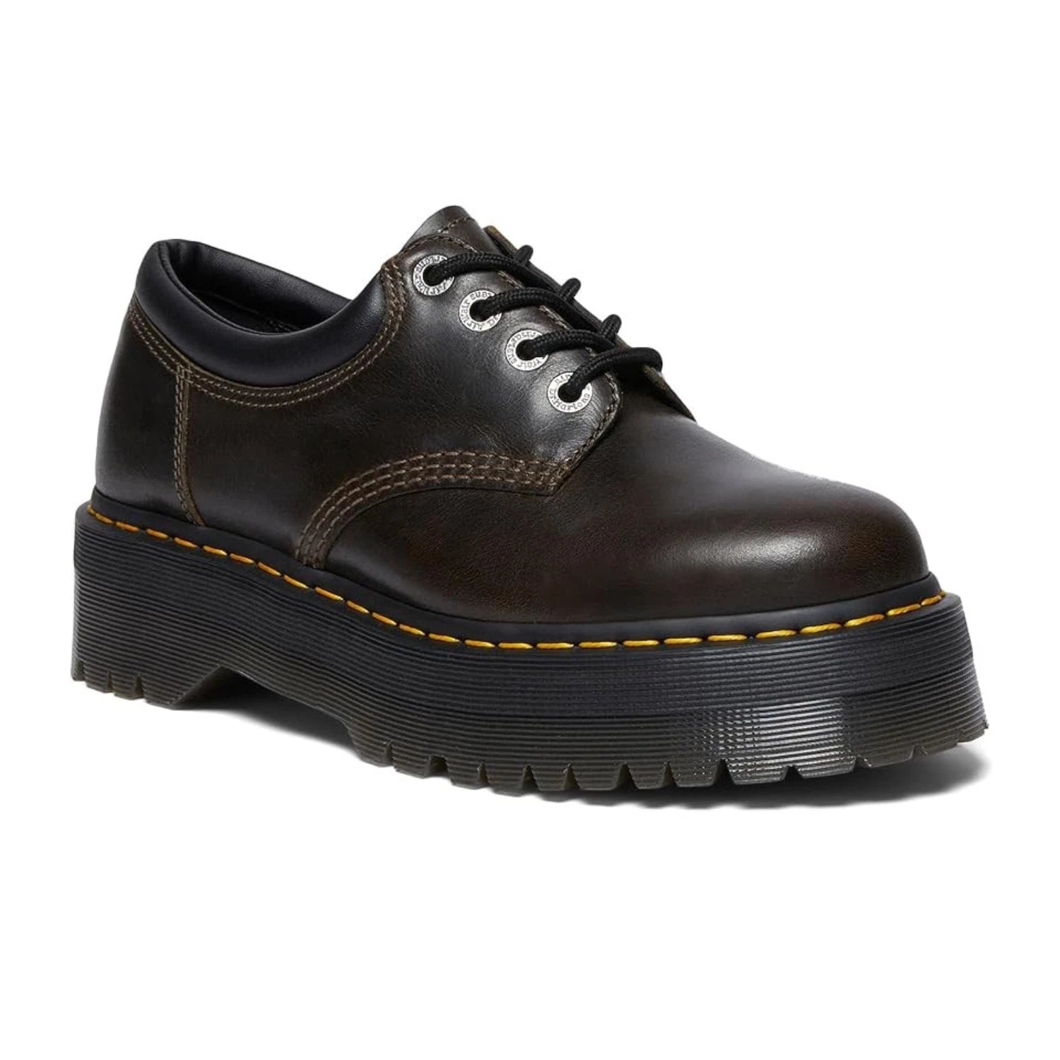 

Dr. Martens Мужские кожаные ботинки Dr Martens 8053 R32011302 темно-хаки на платформе ZOGG2561