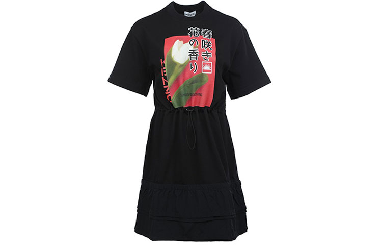 

Футболка с коротким рукавом женская черная KENZO