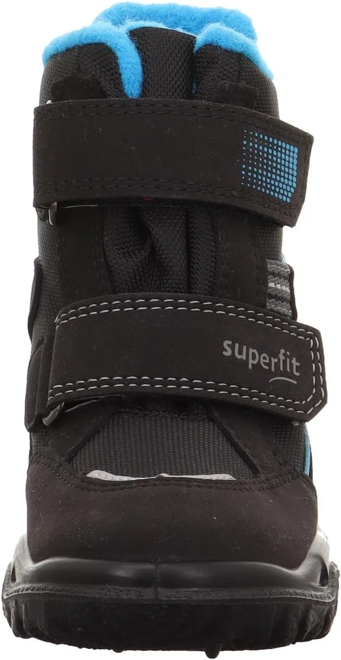 Ботинки Superfit для мальчиков и девочек, теплые, на подкладке, с мембраной Gore-Tex, черно-бирюзовые — фото 2