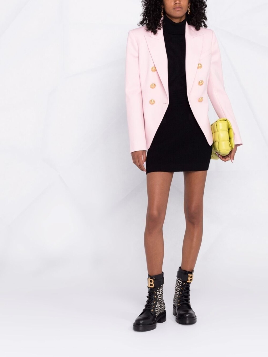 

Balmain юбка мини с декоративными пуговицами, черный
