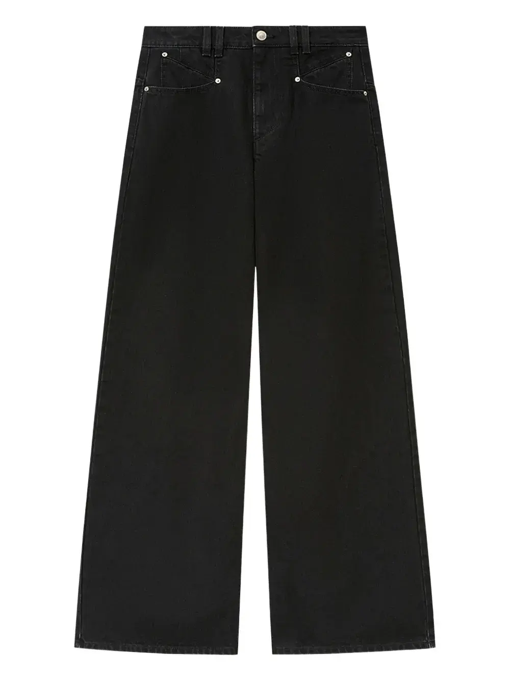 

Джинсы с лимонным оттенком и карманами Isabel Marant, черный