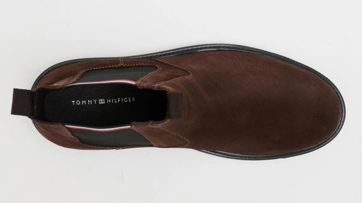 Ботинки Tommy Hilfiger Herren Chelsea Boots aus Wildleder, Brown Cocoa — фото 3