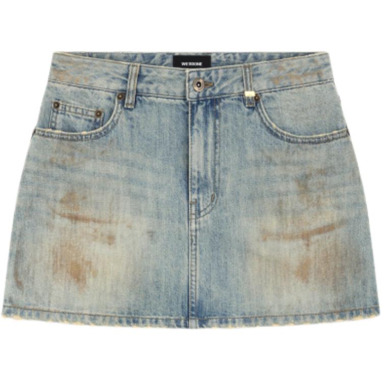 

Джинсовая короткая юбка SS26 для женщин We11Done, синий