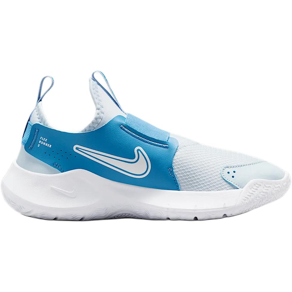 Детские кроссовки Flex Runner 3 с антискользящей подошвой и износостойким верхом Nike, фиолетовый/синий/белый — фото 2