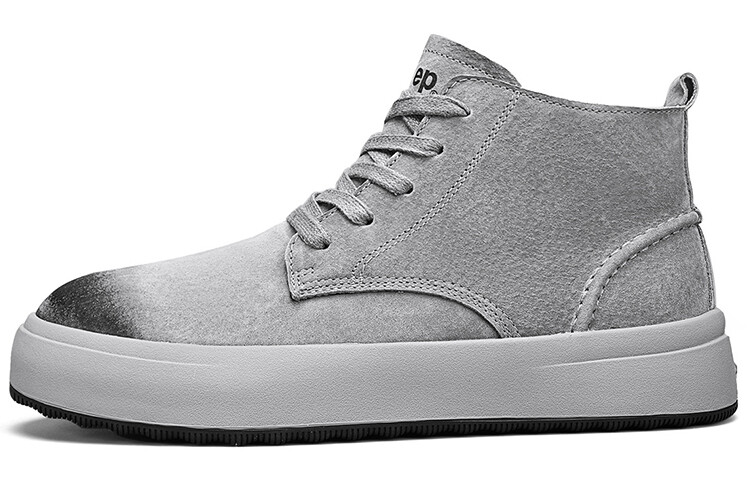 

Кроссовки Jeep Skateboarding Shoes Men Mid-top Gray, серый