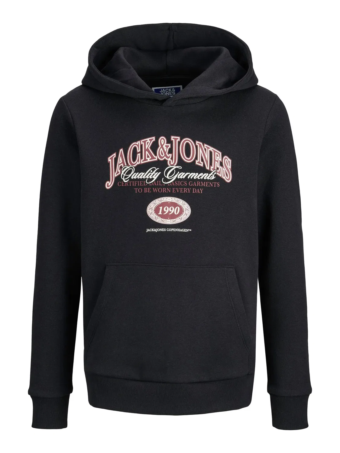 Свитшот с капюшоном, 2 шт, JACK & JONES Junior, черный — фото 2