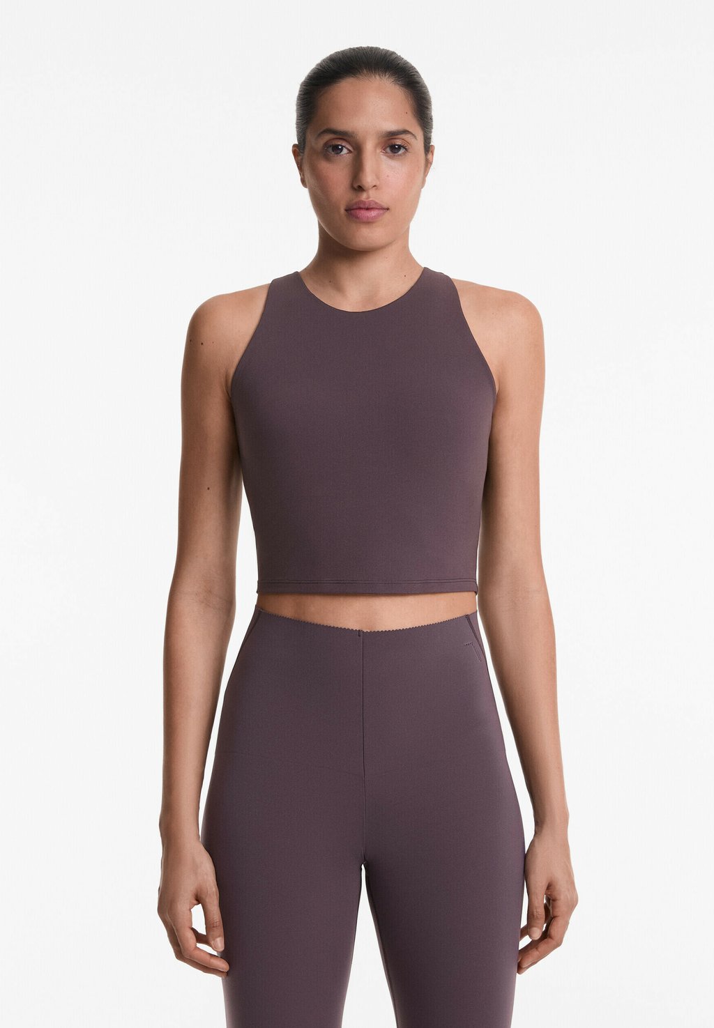 

Топ COMPRESSIVE OYSHO, цвет Mottled Dark Purple