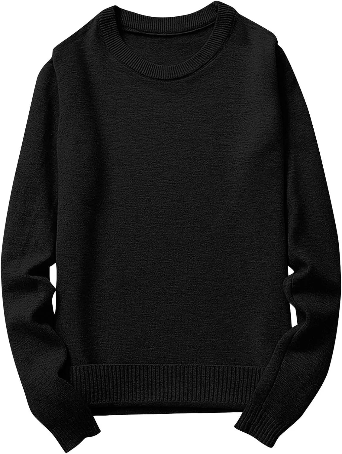 

Мужской свитер с круглым вырезом, вязаный, свободного кроя AQAYL