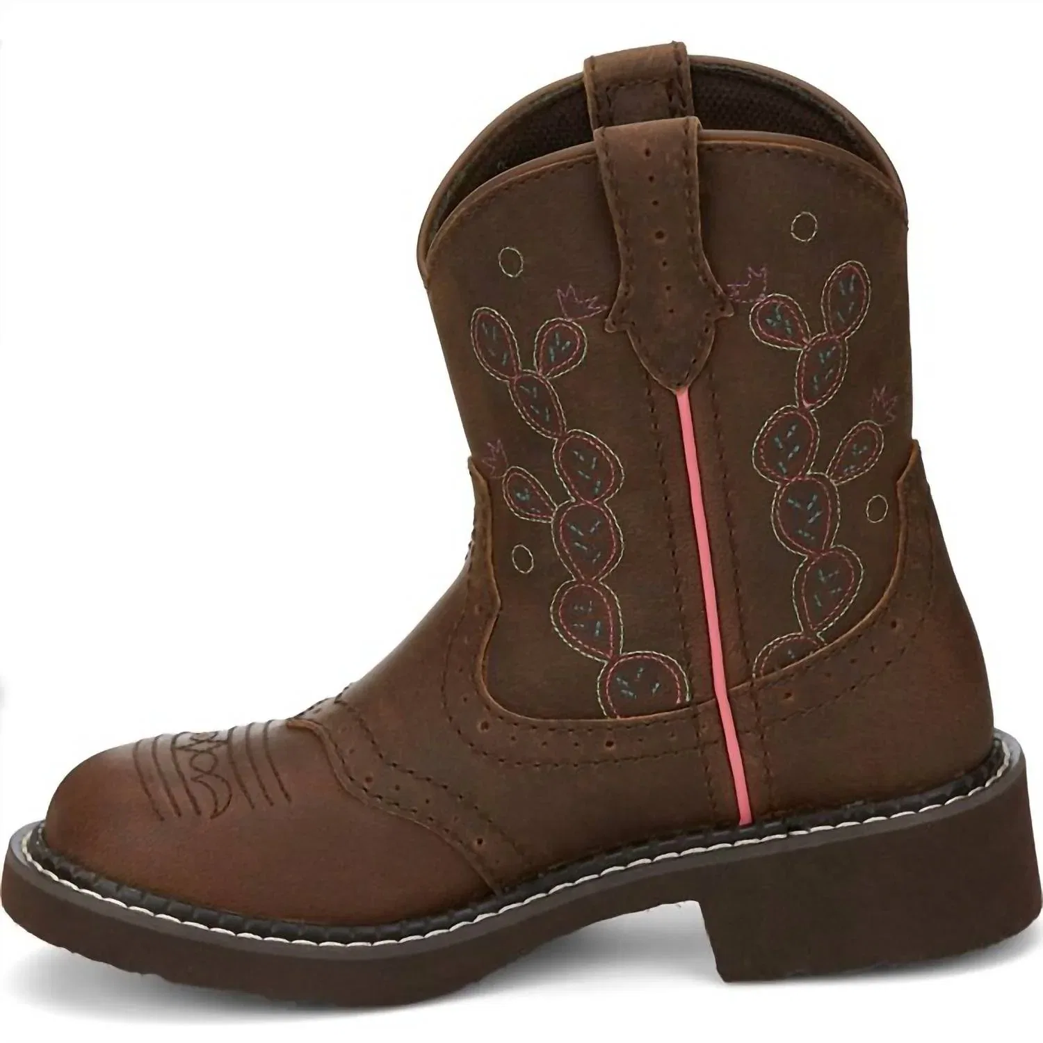Justin Boots Блестящие ковбойские сапоги для девочек коричневого цвета — фото 3