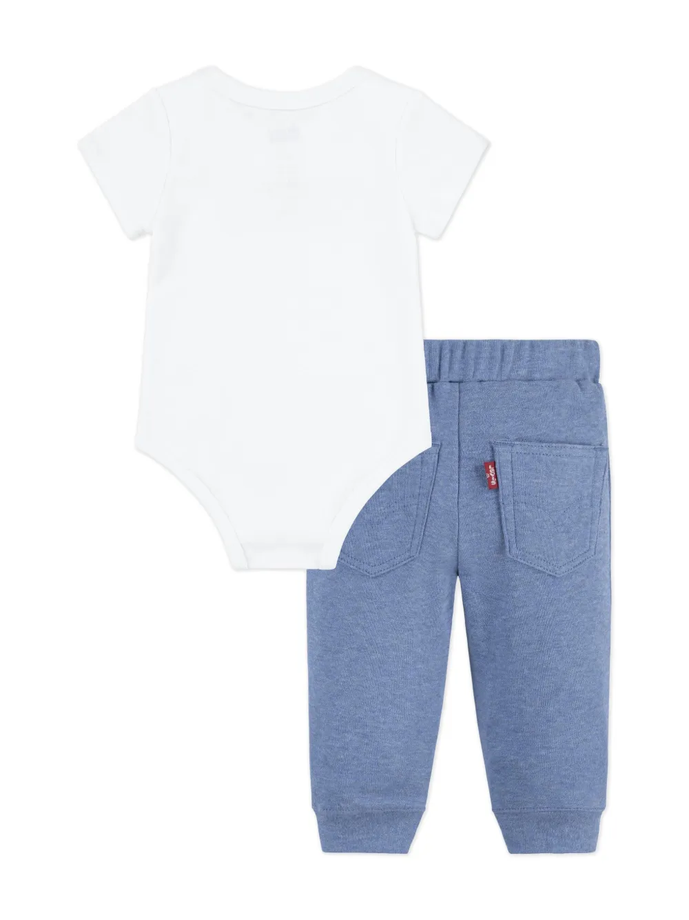 Комплект из боди и брюк с логотипом Levi's Kids, синий — фото 2