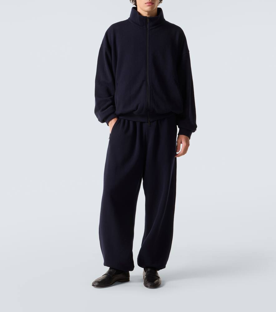 Завен спортивные штаны из кашемира и хлопка The Row, Navy — фото 2