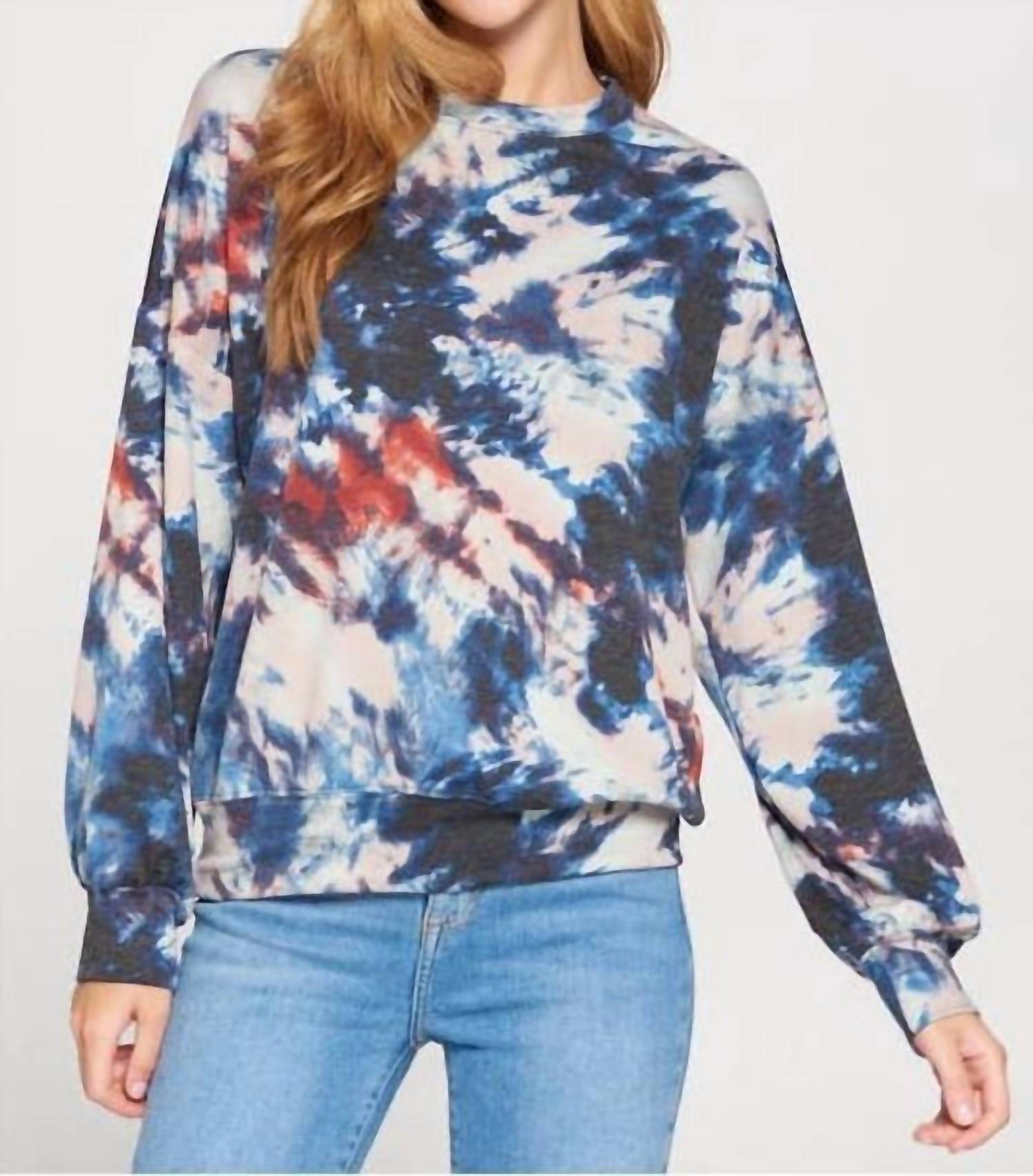 

Толстовка с круглым вырезом в стиле тай-дай reneec., цвет tie dye