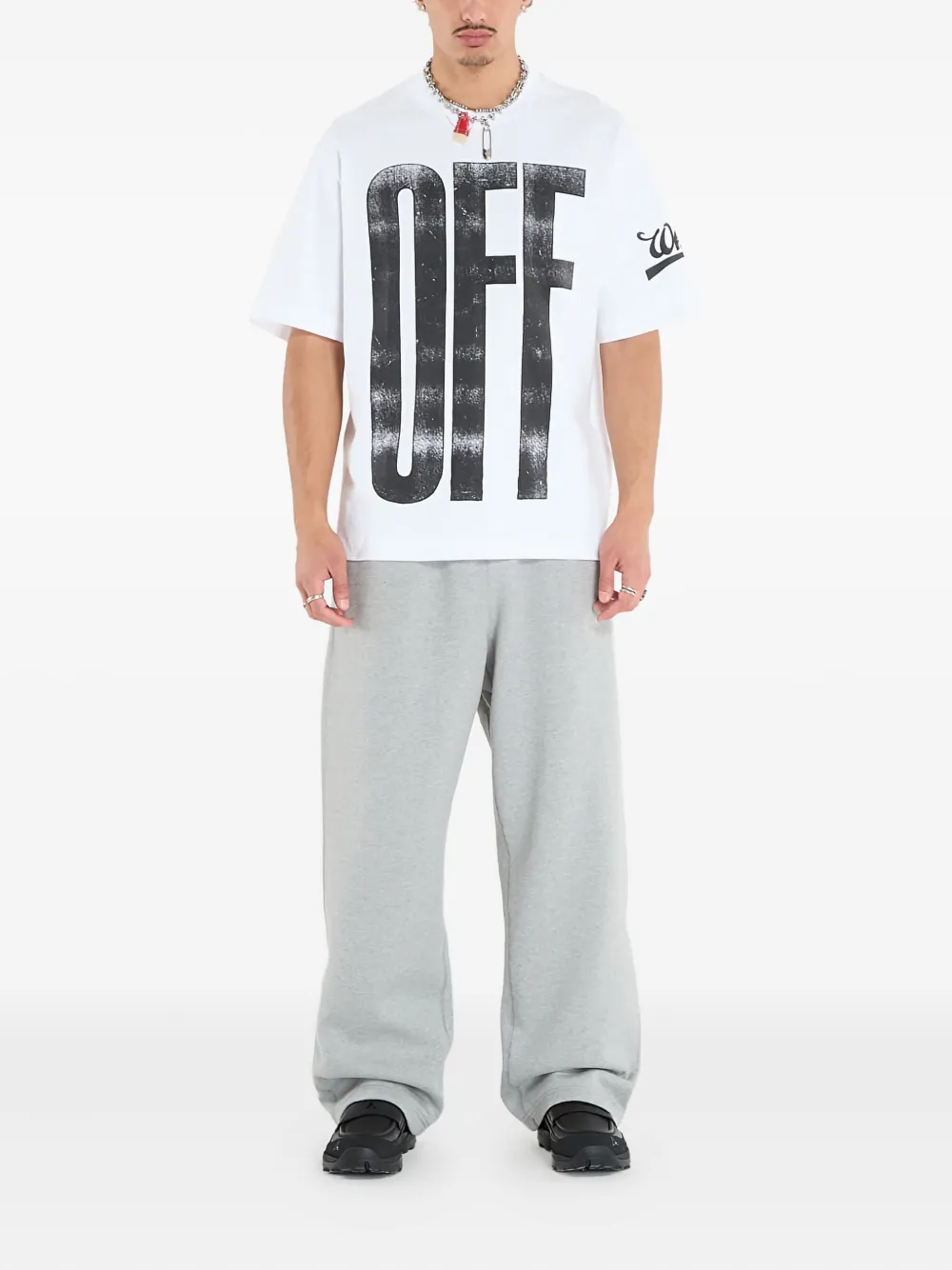 Большая футболка Off Diag Skate OFF-WHITE, белый — фото 2