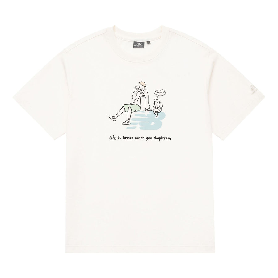 

Футболка New Balance x PK Graphic Tee 'White Blue', белый