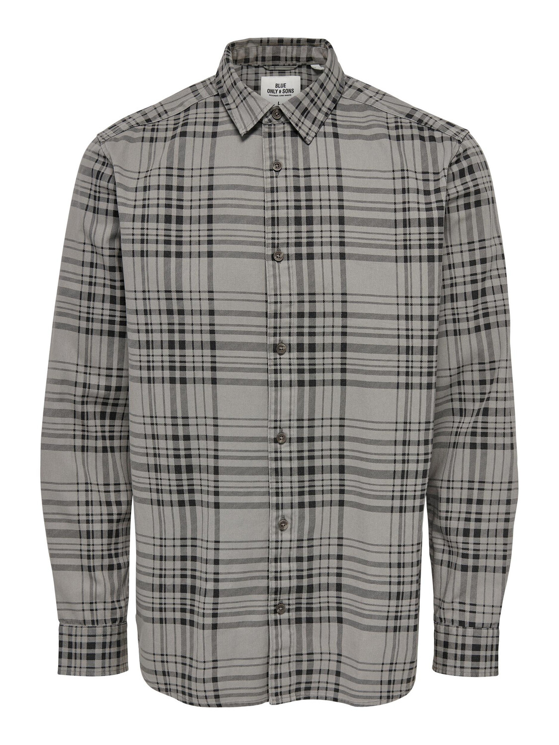 

Рубашка ONLY Kariertes aus Twill Baumwolle ONSAXL, черный