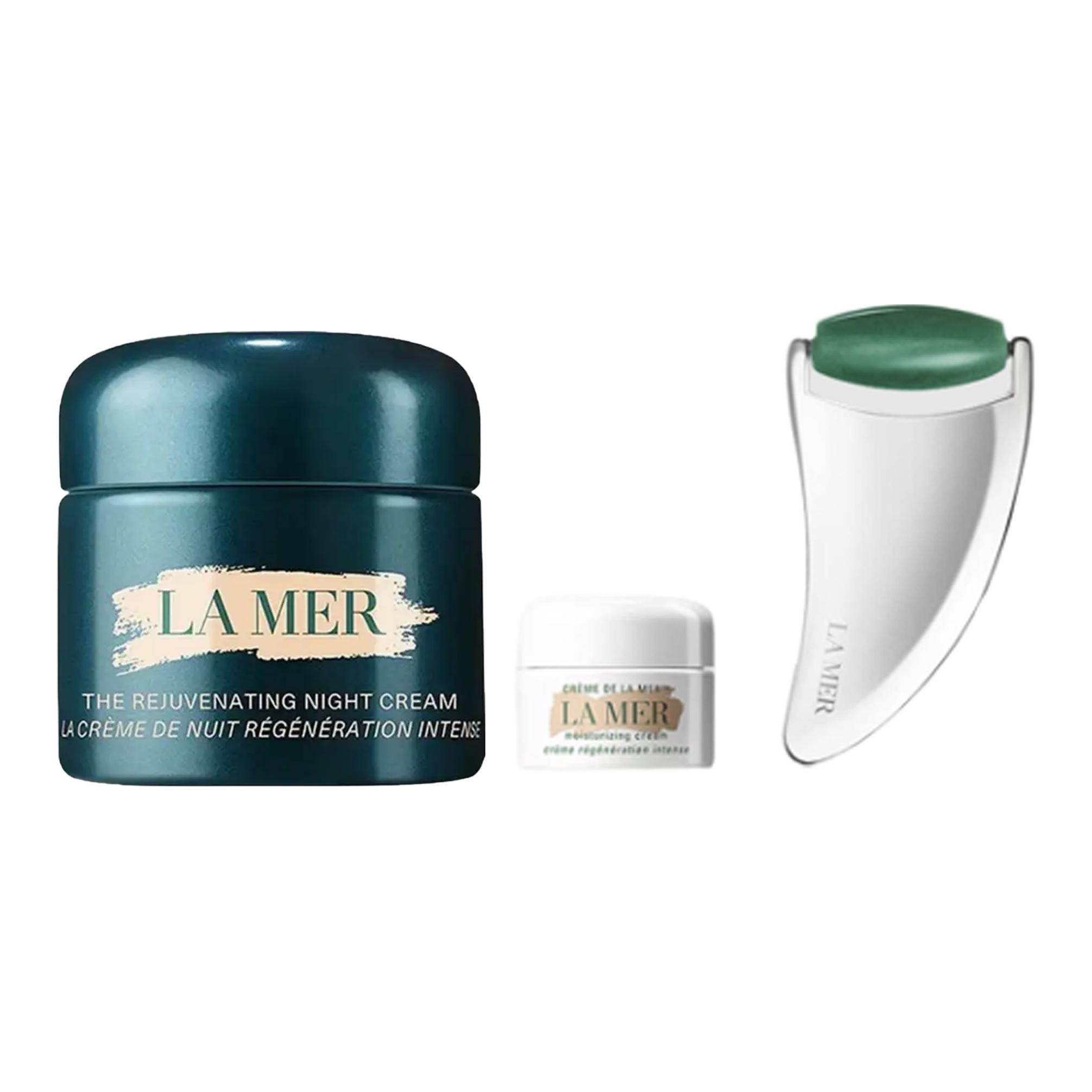 Набор для ухода за кожей Hailanzhimi Tightening Revitalization Soothing 7мл+60мл+Half Moon Lifting Roller LA MER — фото 3