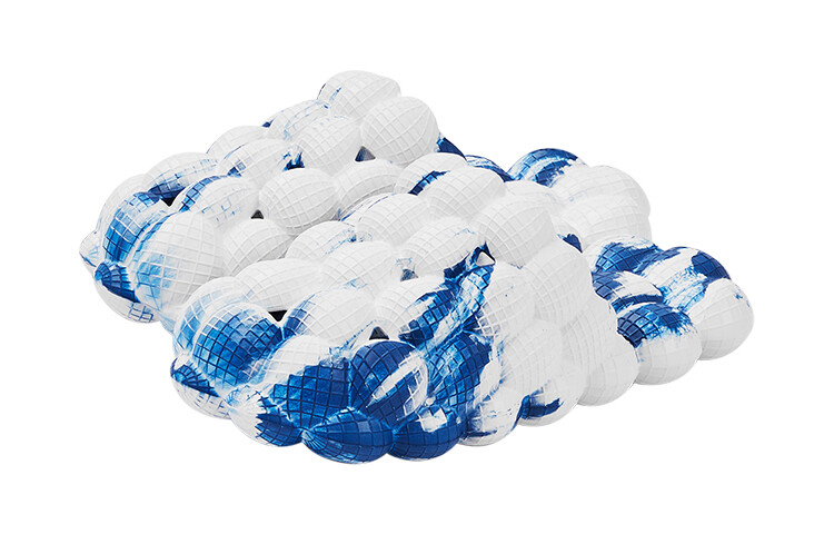 

Oak Lemon Pie Xiang Ning Pai Household Slippers, Белый/Синий