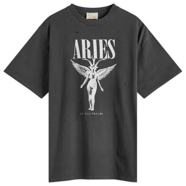 

Разрушенная футболка нирваны Aries, черный