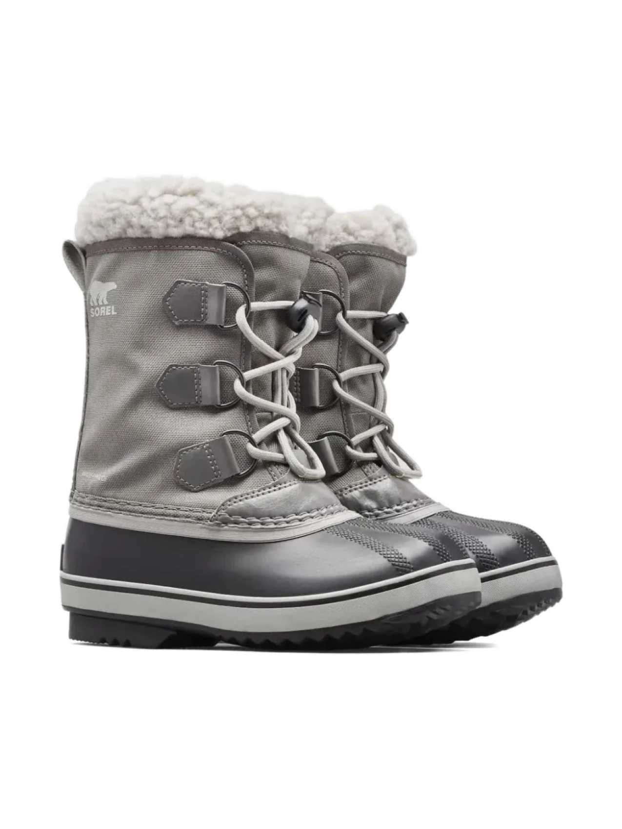 

Ботинки для снега SOREL KIDS Yoot Pac со шнуровкой, серый