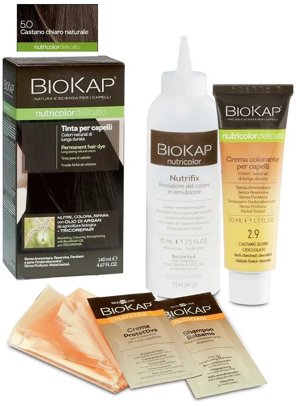 

Краска для волос Biokap Nutricolor Delicato 5.0 Светло-русый