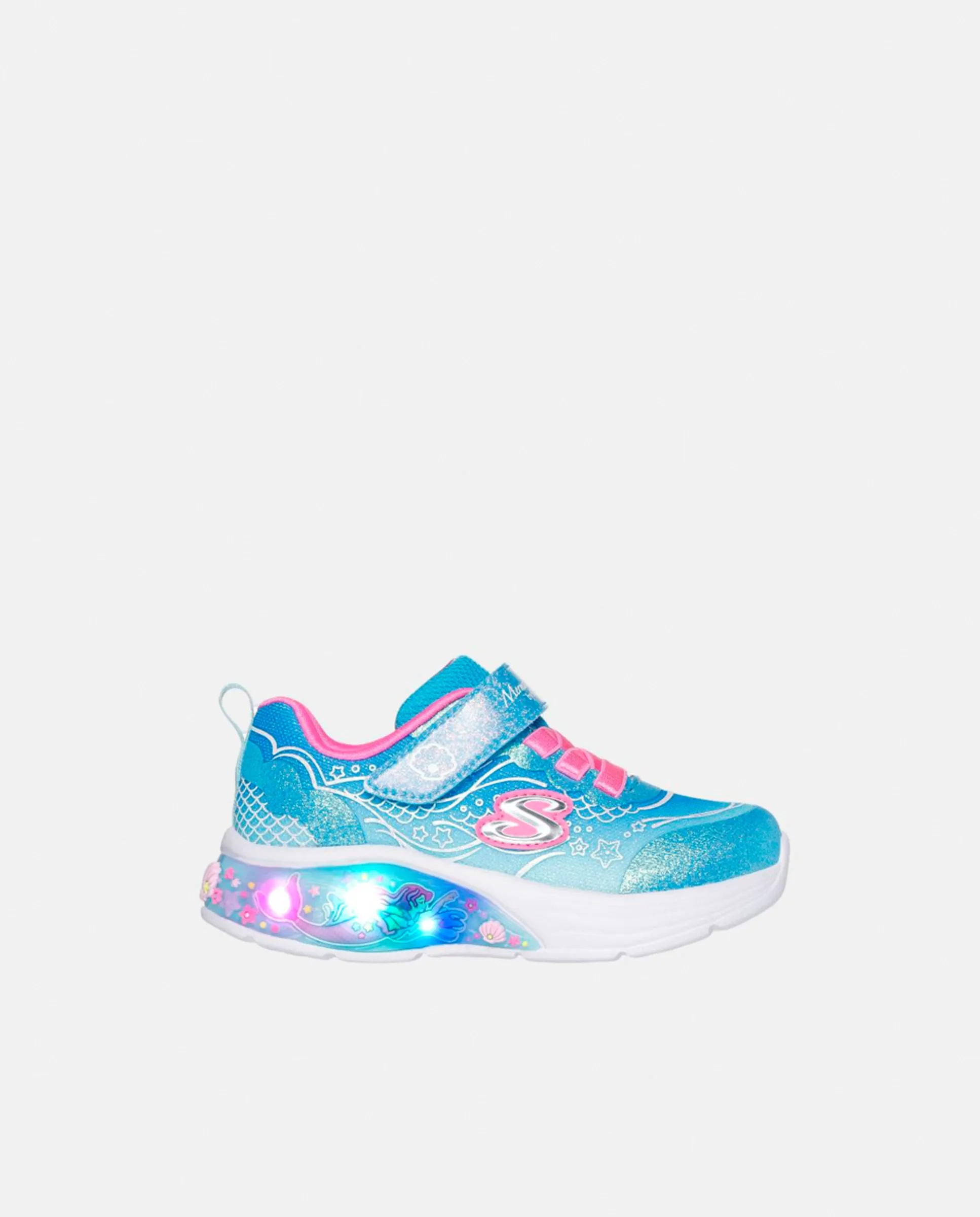 

Детские кроссовки с подсветкой Skechers, изумрудный