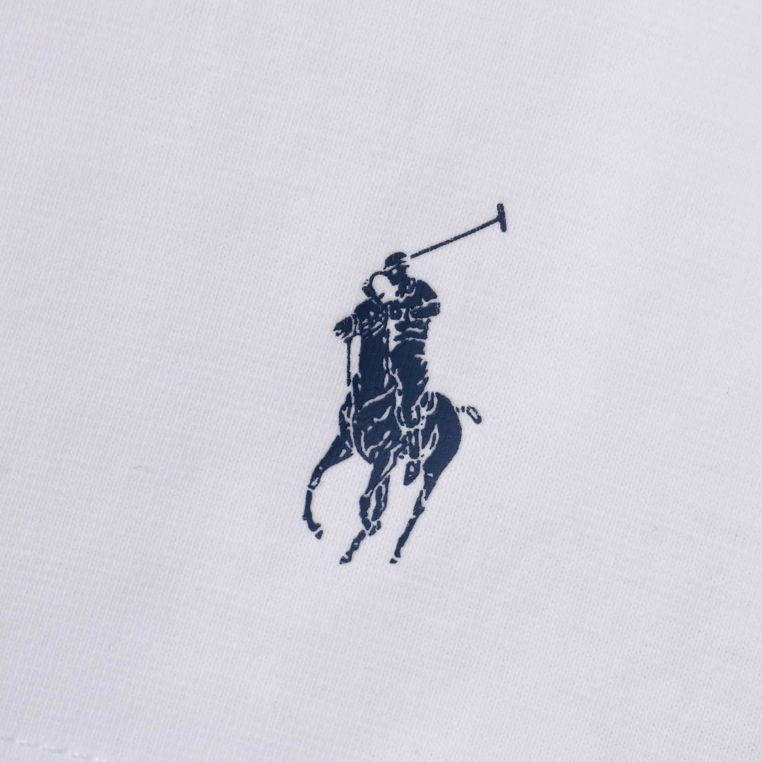 Мужские футболки POLO RALPH LAUREN с коротким рукавом и круглым вырезом (комплект из 3 штук) с логотипом One Point, однотонные (RM1-C501), белый — фото 3