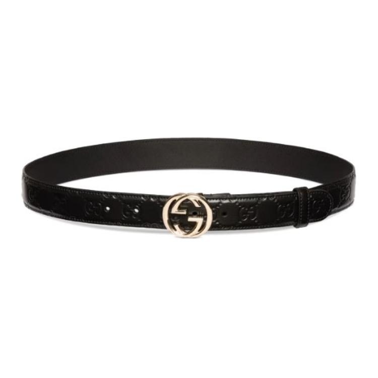 

Ремень с переплетающейся пряжкой G GUCCI