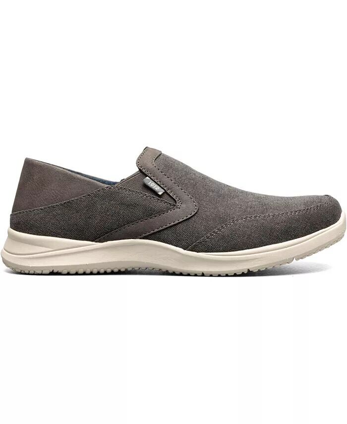 Мужские туфли без шнуровки Conway Ez Canvas Moc Toe Nunn Bush, серый — фото 2