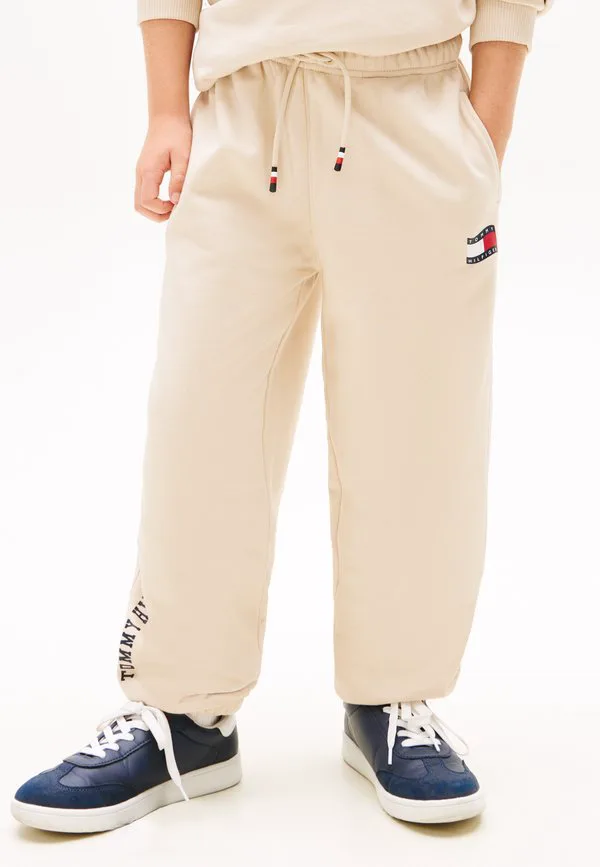 Спортивные штаны из махровой ткани с волнистым логотипом в виде флага Tommy Hilfiger, Classic Beige