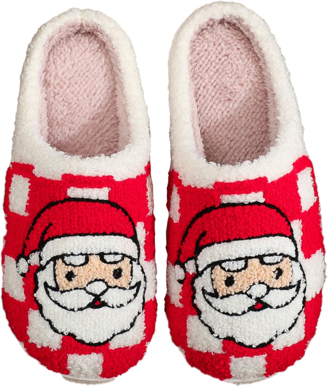 

Женские рождественские домашние тапочки с санта клаусом Oukisam