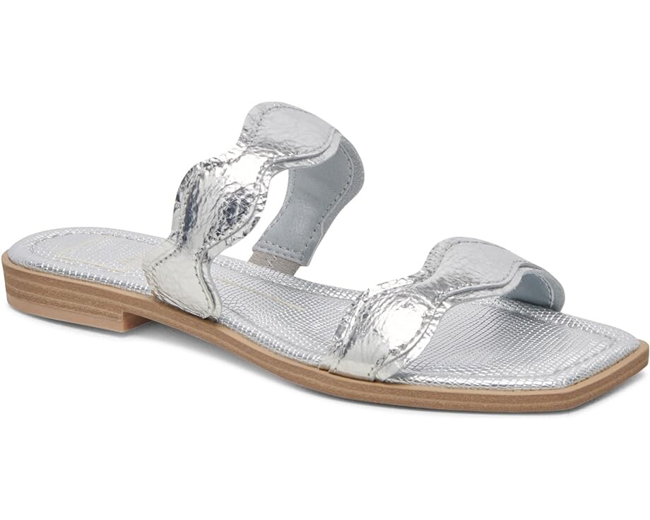 

Сандалии Dolce Vita Ilva Low, цвет Silver Distressed Leather