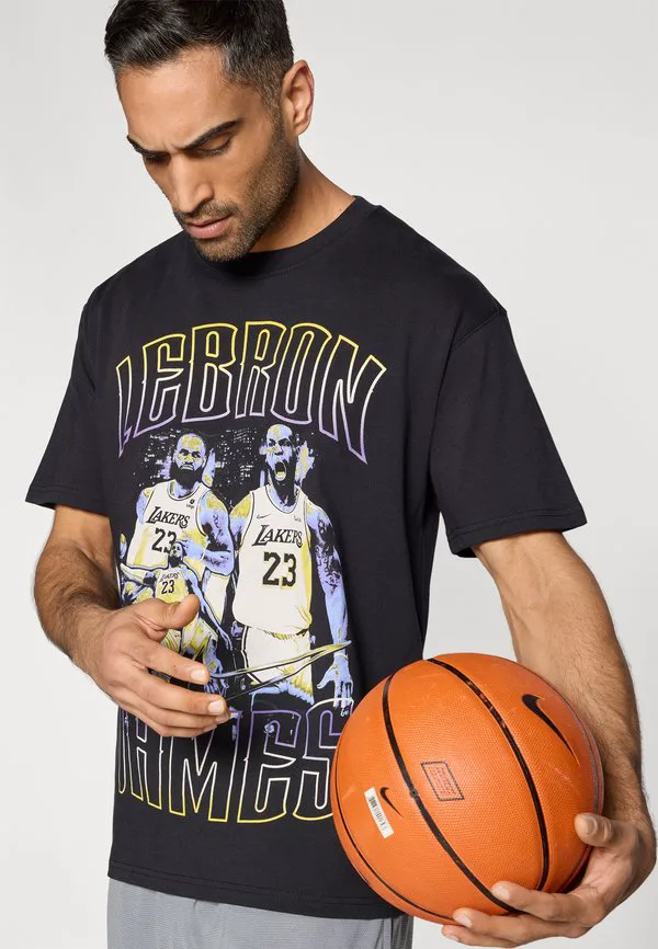 Футболка los angeles lakers леброн джеймс клубная одежда Nike Performance, Black — фото 4