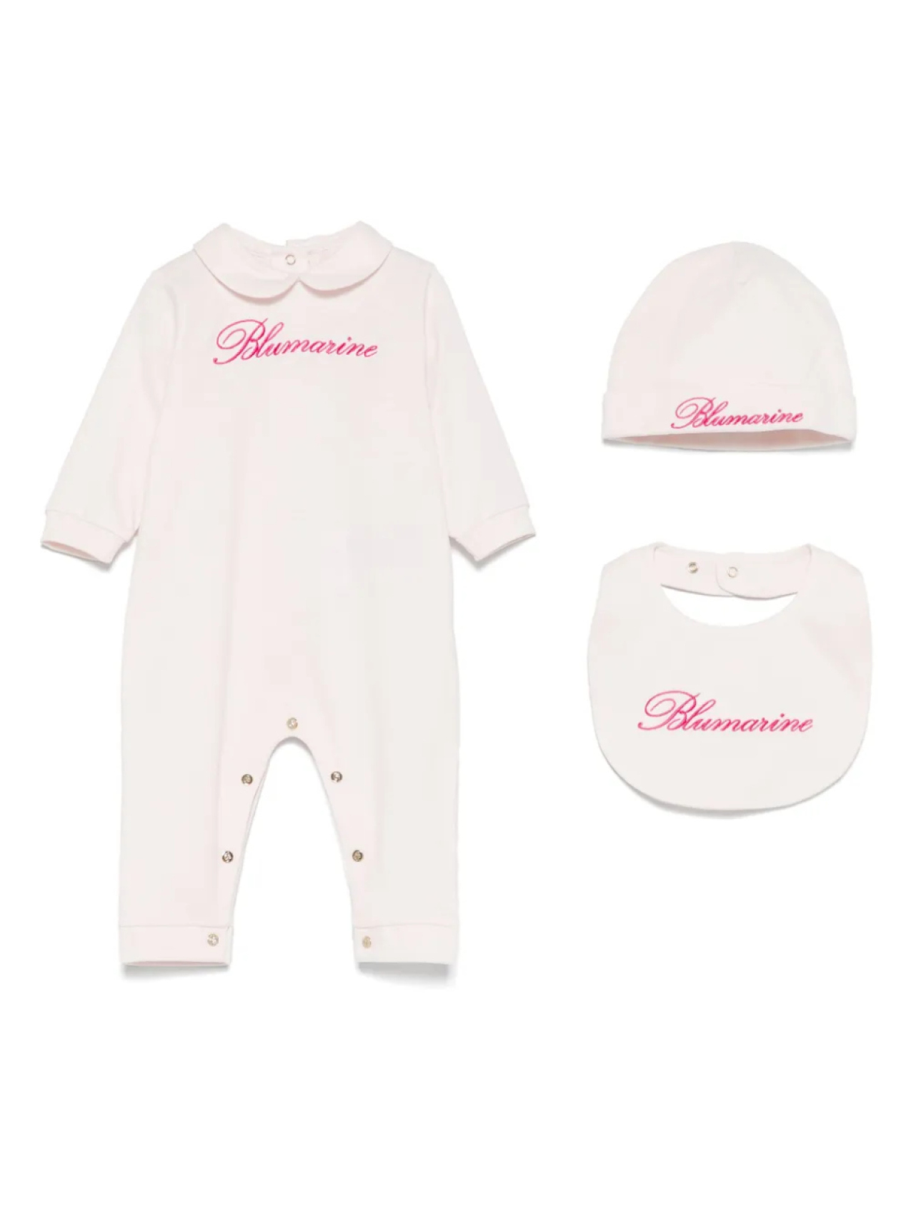 

Комплект из трех предметов с вышитым логотипом Miss Blumarine, розовый