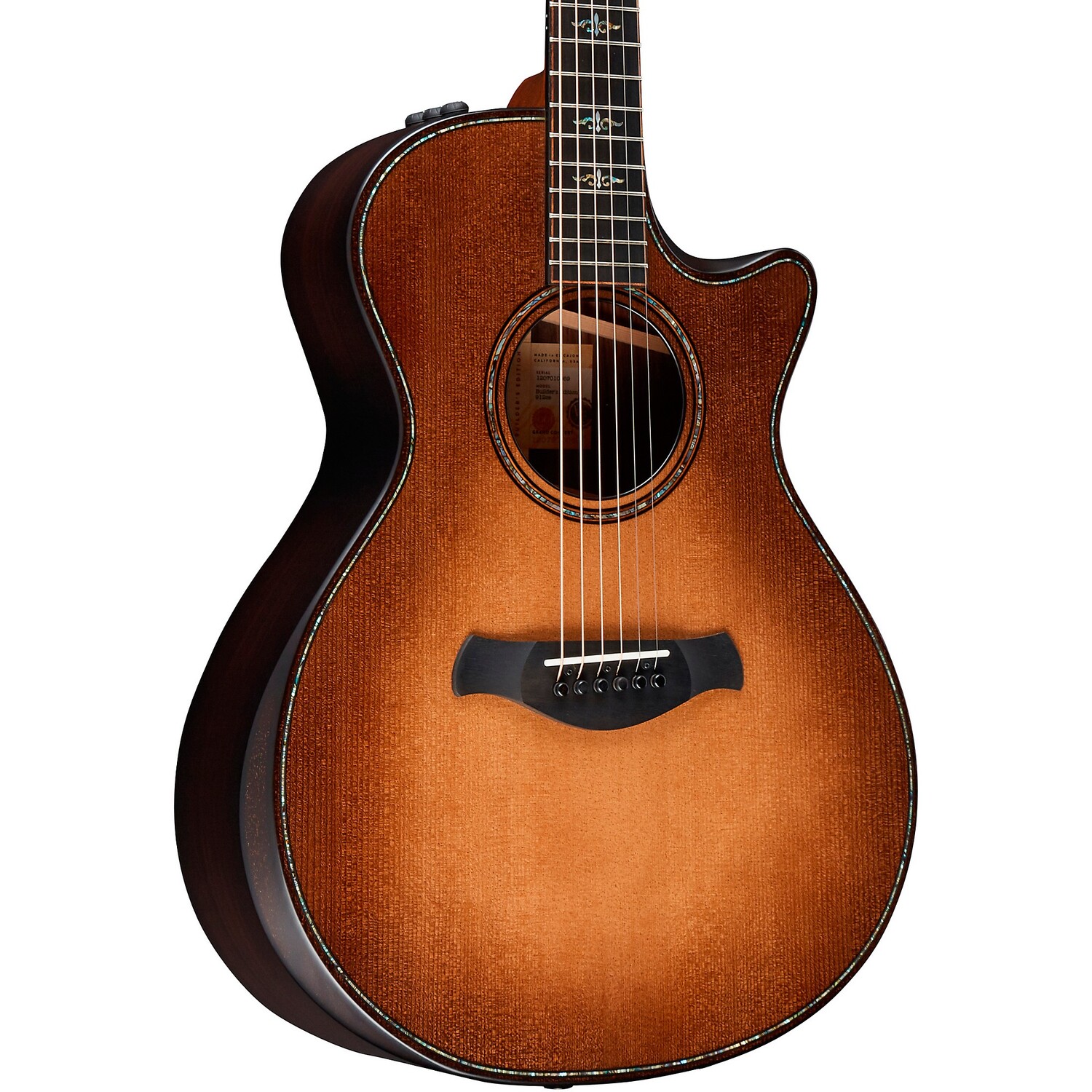 

Taylor Builder's Edition V-Class 912ce Grand Concert Акустически-электрический Wild Honey Burst