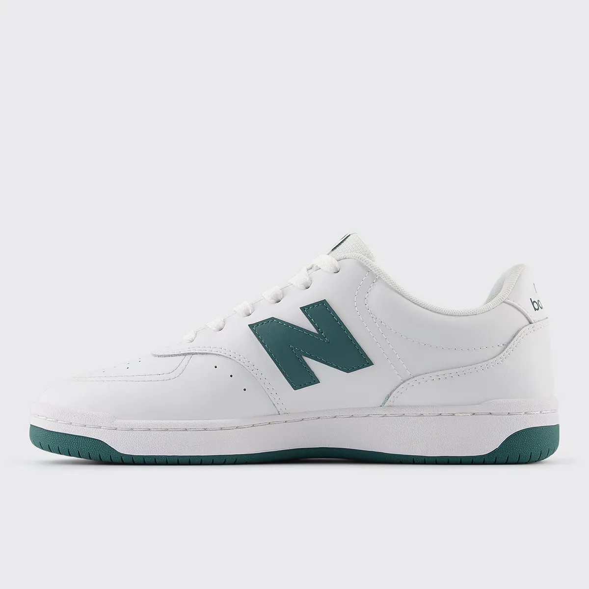 Unisex BB80 New Balance повседневные кроссовки, белый/зеленый — фото 3